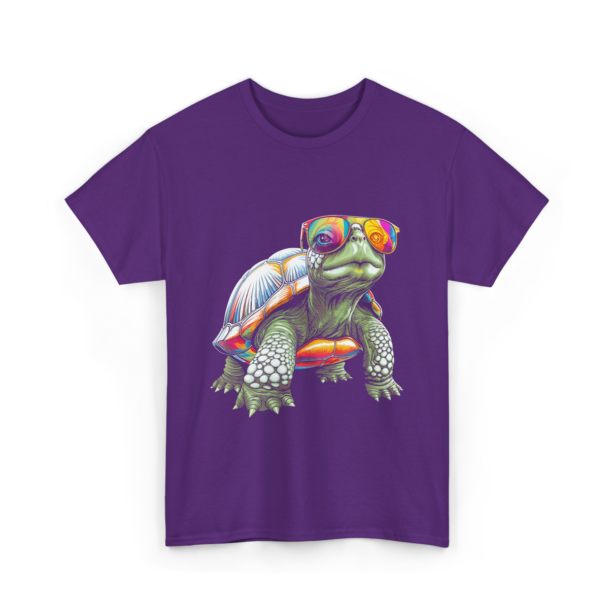 Colorful Turtle Turtle Lover T-Shirt - Purple