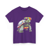 Colorful Turtle Turtle Lover T-Shirt - Purple