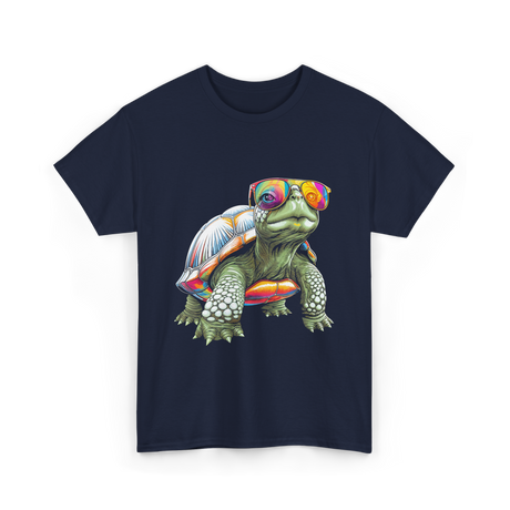 Colorful Turtle Turtle Lover T-Shirt - Navy