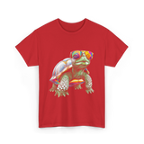 Colorful Turtle Turtle Lover T-Shirt - Red