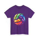 Colorful Volleyball T-Shirt - Purple