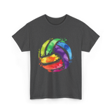 Colorful Volleyball T-Shirt - Dark Heather