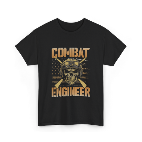 Combat Engineer Combat Veteran T-Shirt - Black