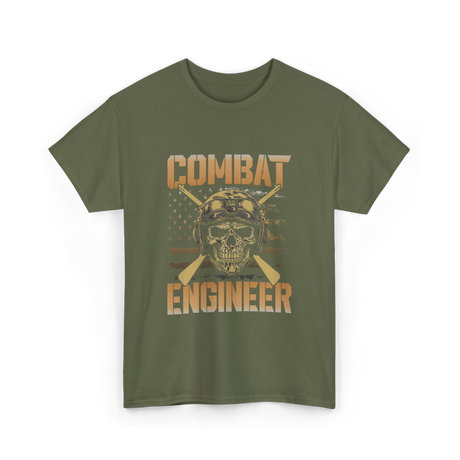 Combat Engineer Combat Veteran T-Shirt - Military Green