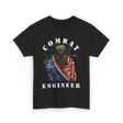 Combat Engineer Military Veteran T-Shirt - Black