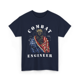 Combat Engineer Military Veteran T-Shirt - Navy