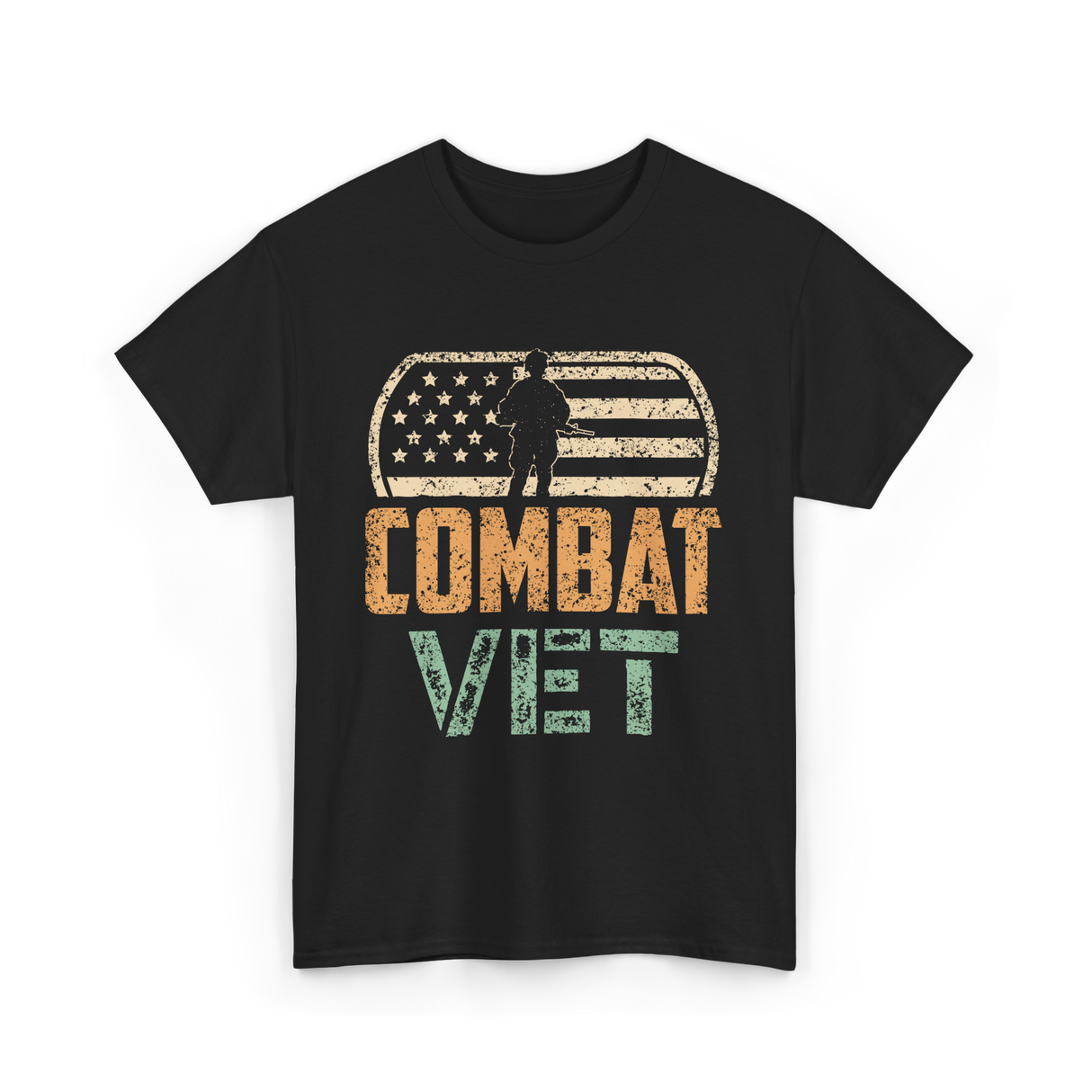 Combat Vet Veteran T-Shirt - Black