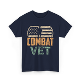 Combat Vet Veteran T-Shirt - Navy