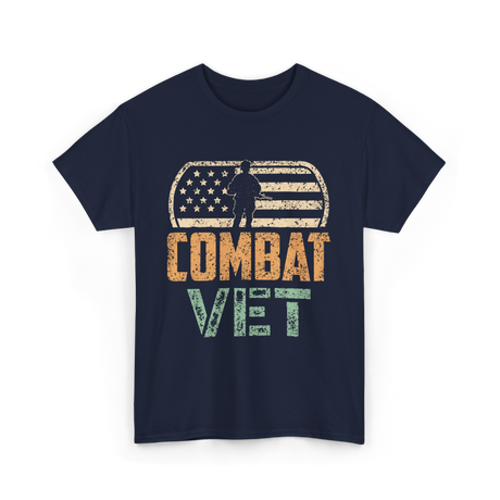 Combat Vet Veteran T-Shirt - Navy