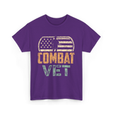 Combat Vet Veteran T-Shirt - Purple