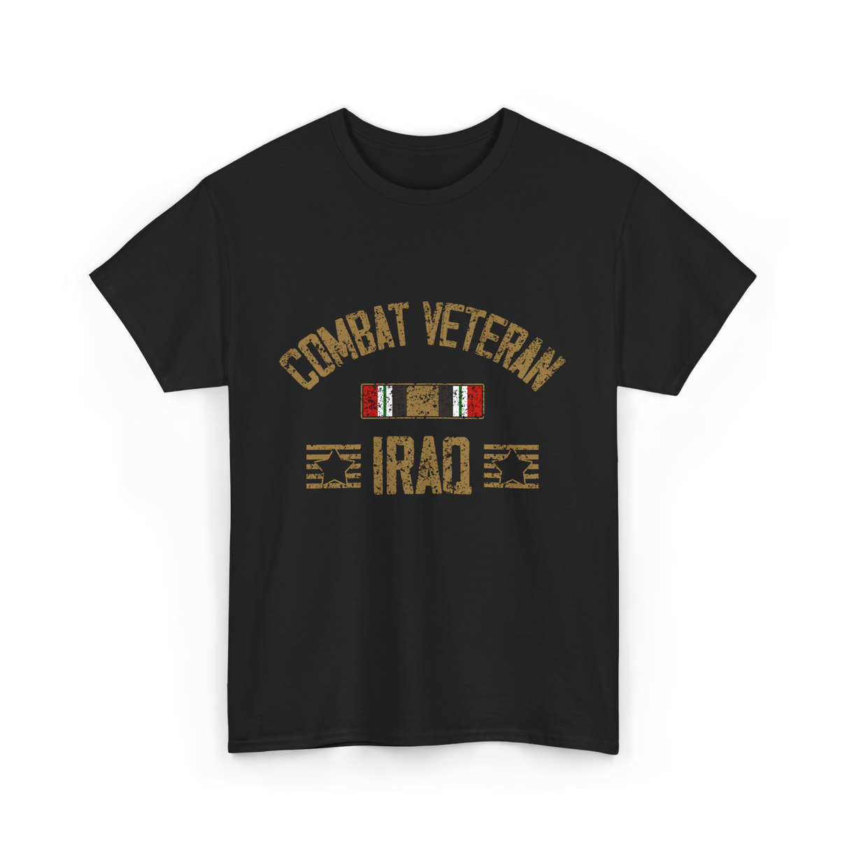 Combat Veteran Iraq Veteran T-Shirt - Black