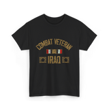 Combat Veteran Iraq Veteran T-Shirt - Black