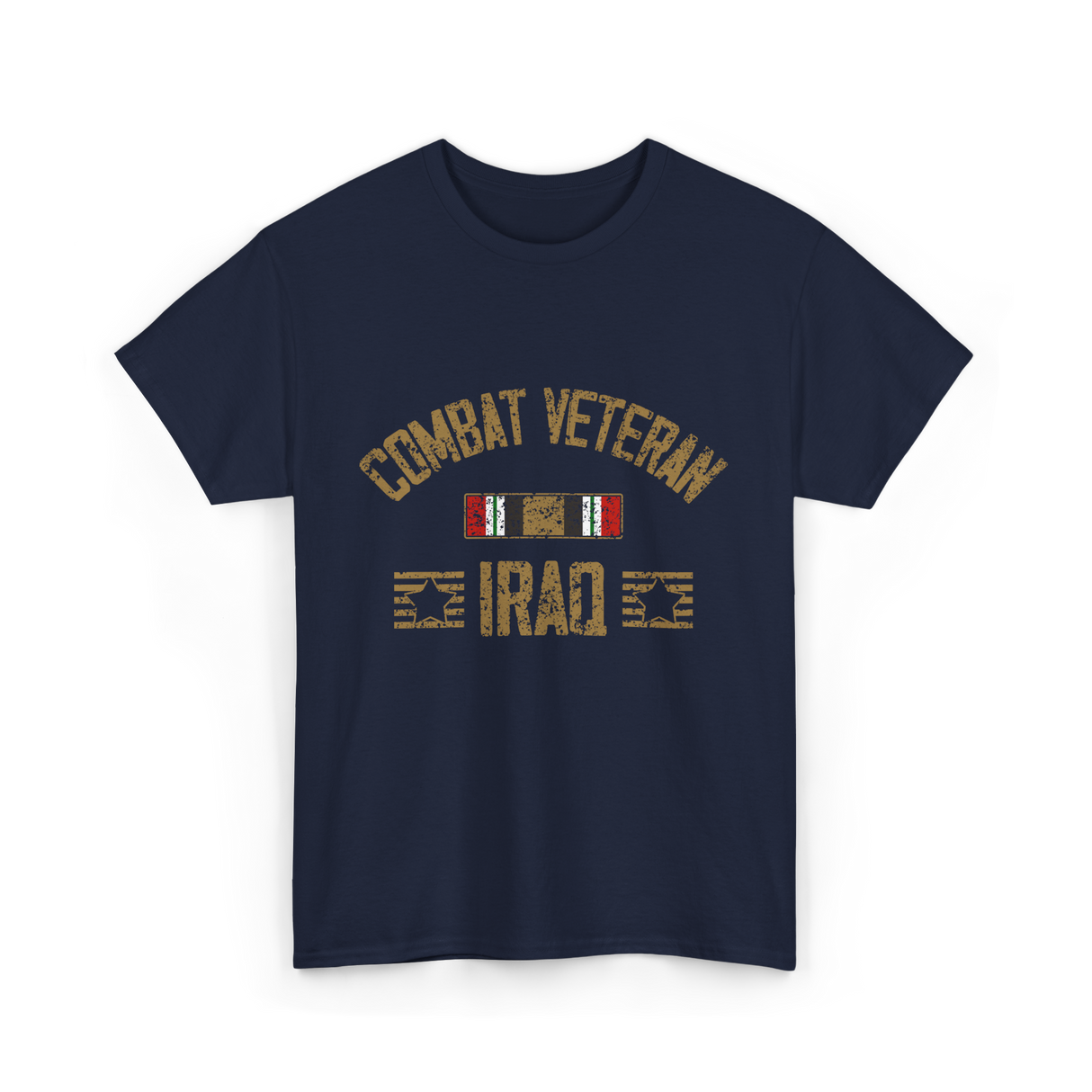 Combat Veteran Iraq Veteran T-Shirt - Navy