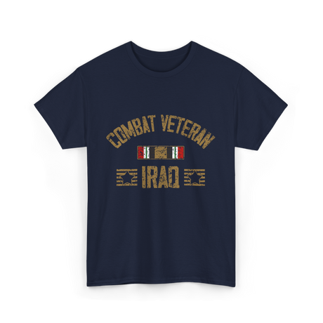 Combat Veteran Iraq Veteran T-Shirt - Navy