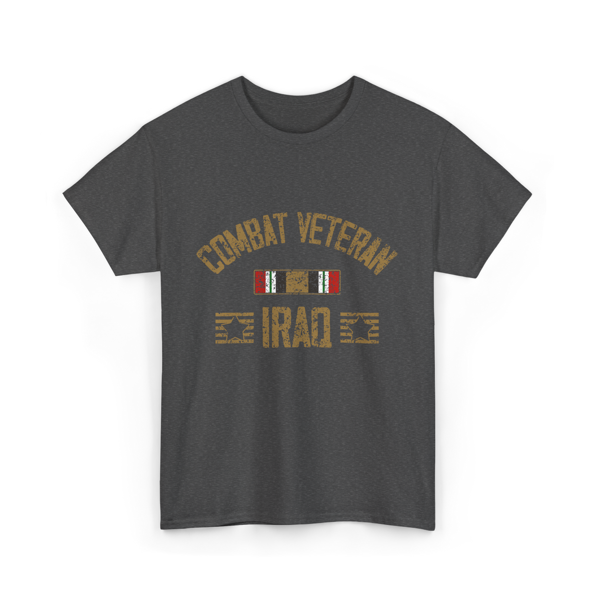 Combat Veteran Iraq Veteran T-Shirt - Dark Heather