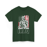 Combat Veteran Iraq Veteran T-Shirt - Forest Green