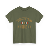 Combat Veteran Iraq Veteran T-Shirt - Military Green