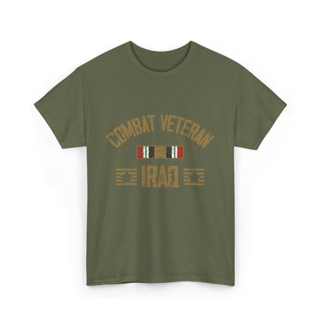 Combat Veteran Iraq Veteran T-Shirt - Military Green