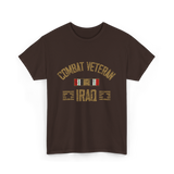 Combat Veteran Iraq Veteran T-Shirt - Dark Chocolate