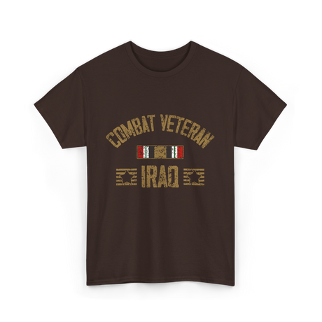 Combat Veteran Iraq Veteran T-Shirt - Dark Chocolate