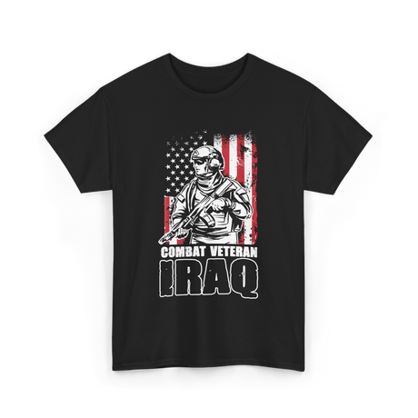 Combat Veteran Iraq Veteran T-Shirt - Black