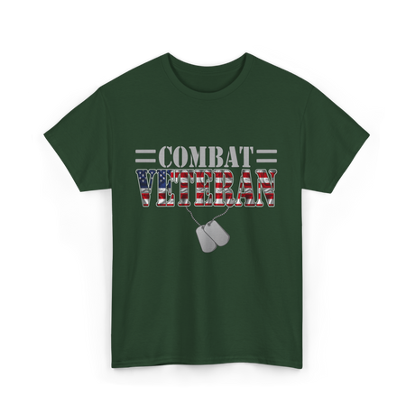 Combat Veteran T-Shirt - Forest Green