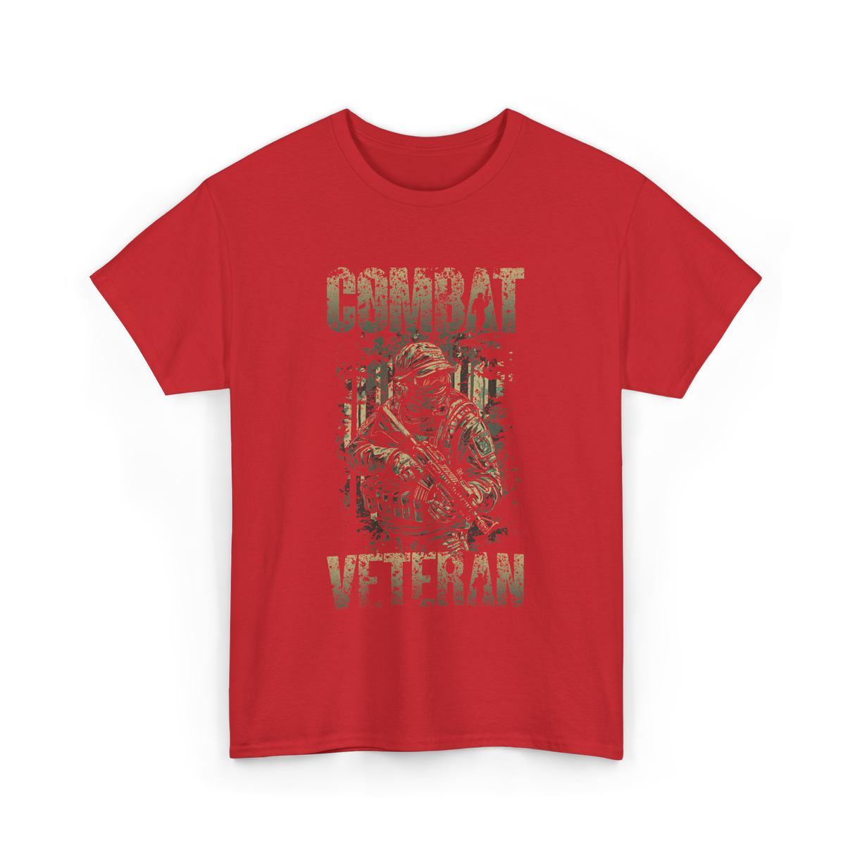 Combat Veteran T-Shirt - Red