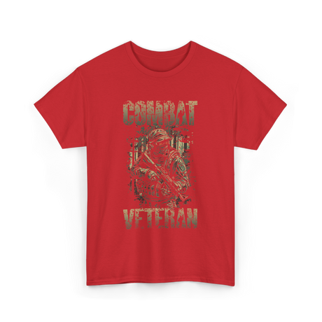 Combat Veteran T-Shirt - Red