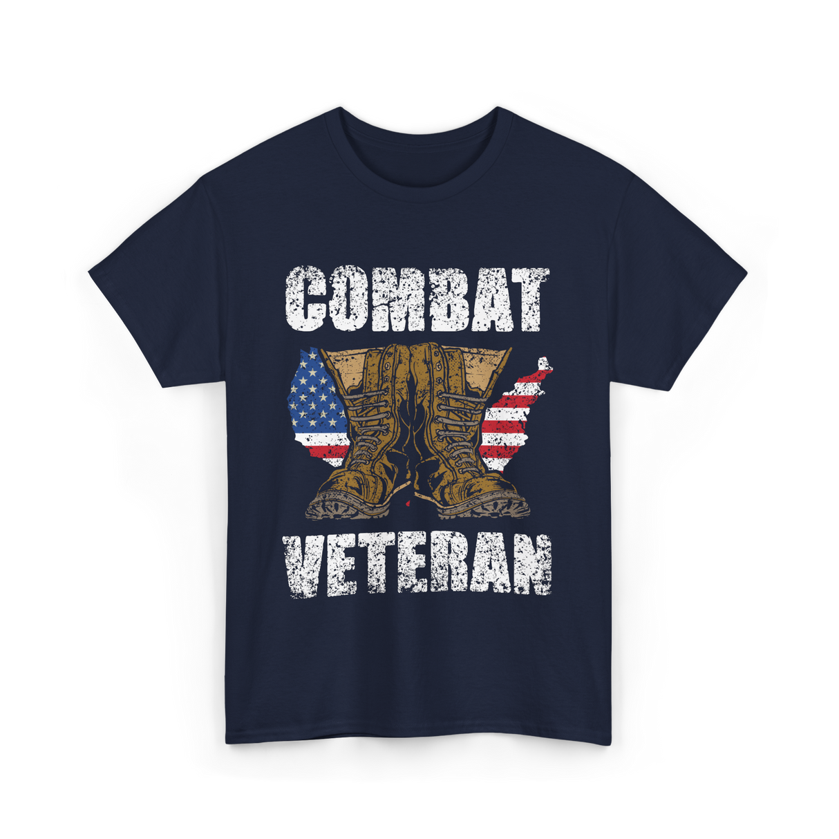 Combat Veteran T-Shirt - Navy