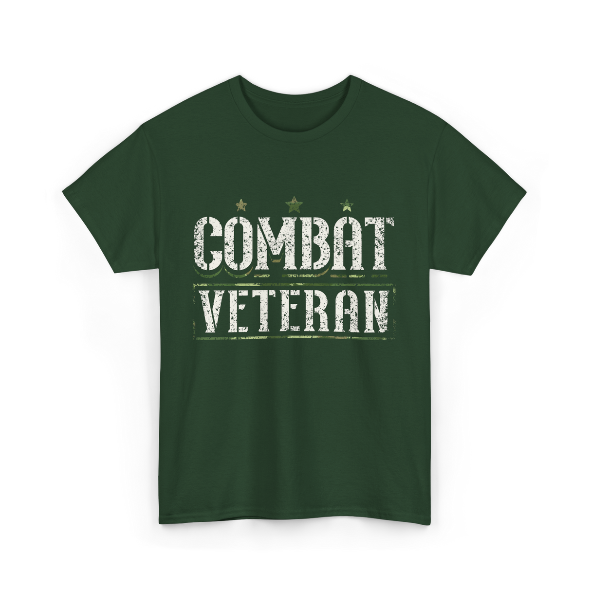 Combat Veteran T-Shirt - Forest Green