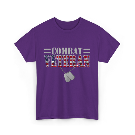 Combat Veteran T-Shirt - Purple