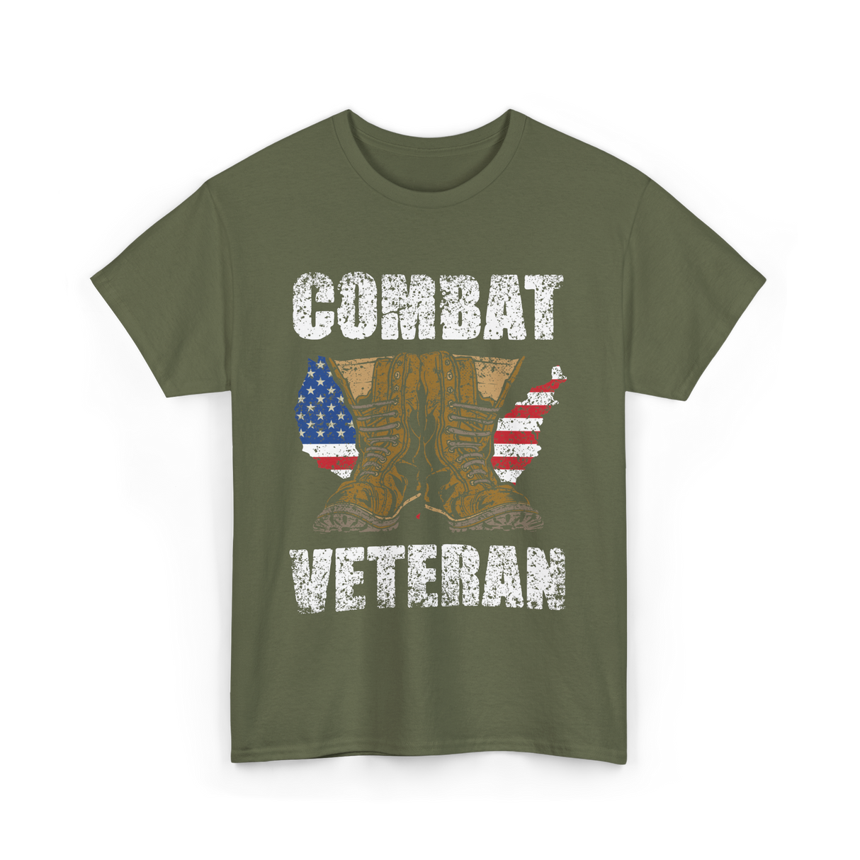 Combat Veteran T-Shirt - Military Green