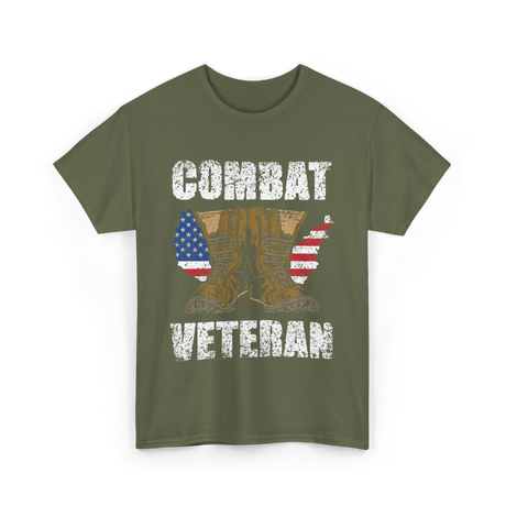 Combat Veteran T-Shirt - Military Green