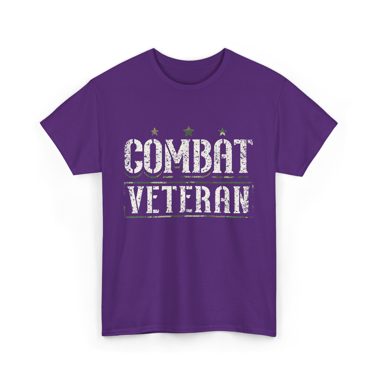 Combat Veteran T-Shirt - Purple