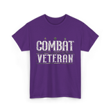 Combat Veteran T-Shirt - Purple