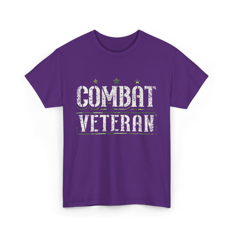 Combat Veteran T-Shirt - Purple