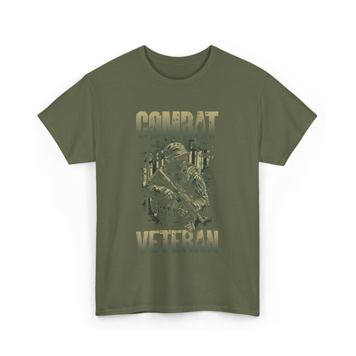 Combat Veteran T-Shirt - Military Green