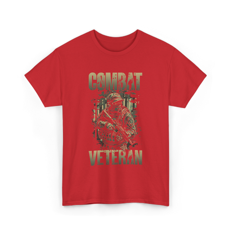 Combat Veteran T-Shirt - Red