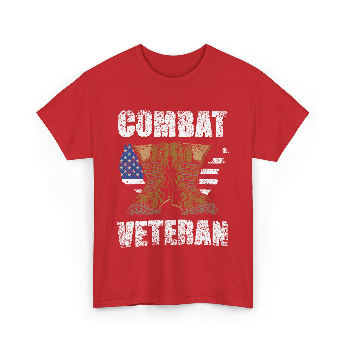 Combat Veteran T-Shirt - Red