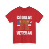 Combat Veteran T-Shirt - Red