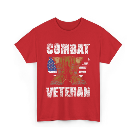 Combat Veteran T-Shirt - Red