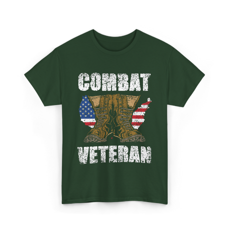 Combat Veteran T-Shirt - Forest Green