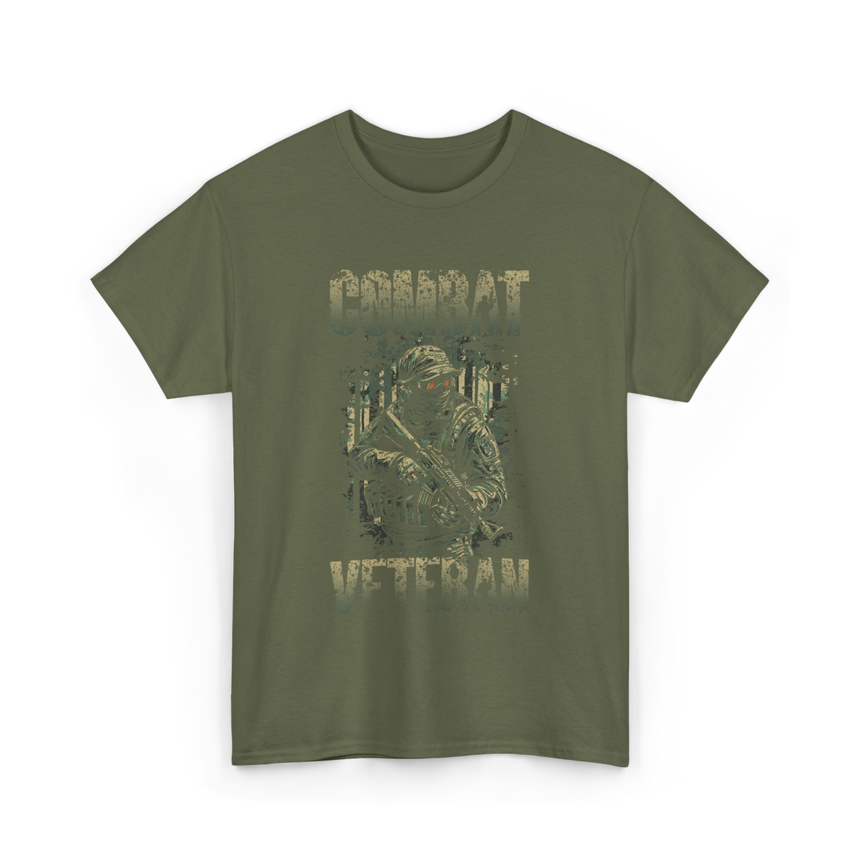 Combat Veteran T-Shirt - Military Green