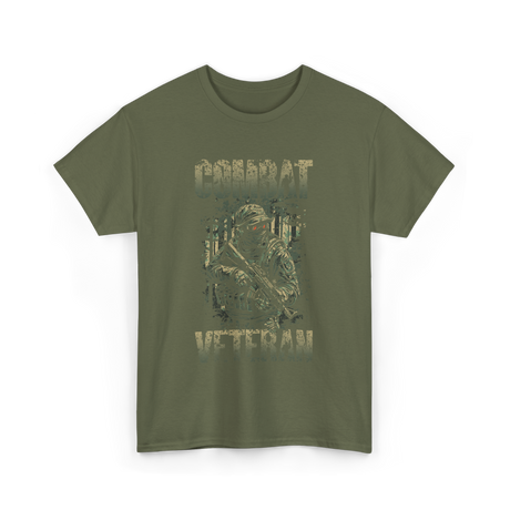 Combat Veteran T-Shirt - Military Green