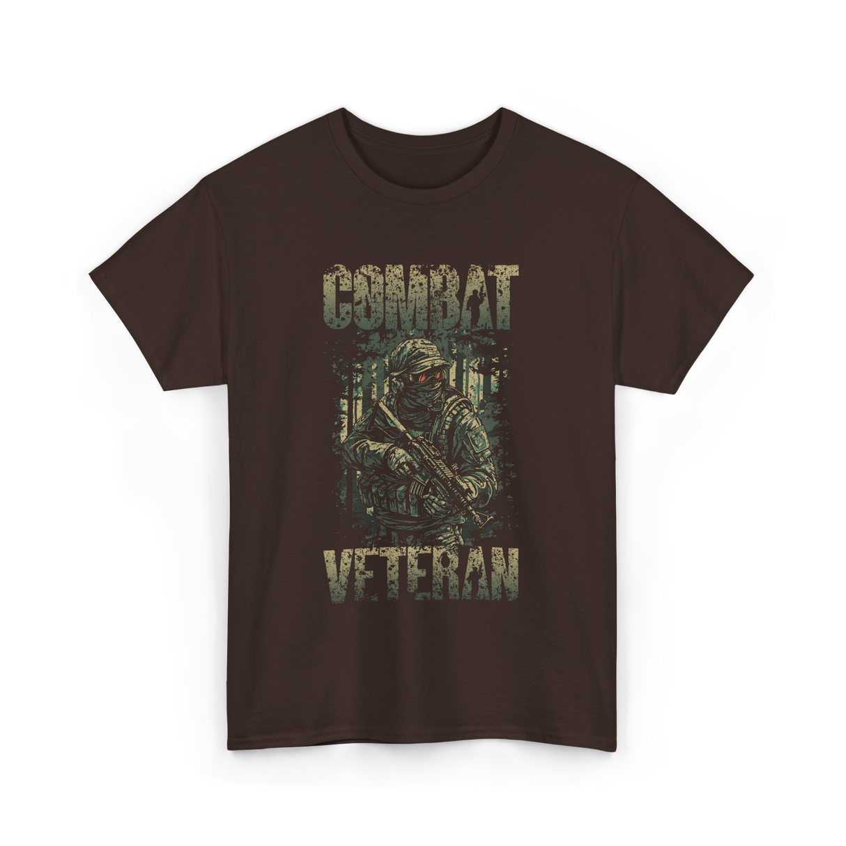 Combat Veteran T-Shirt - Dark Chocolate