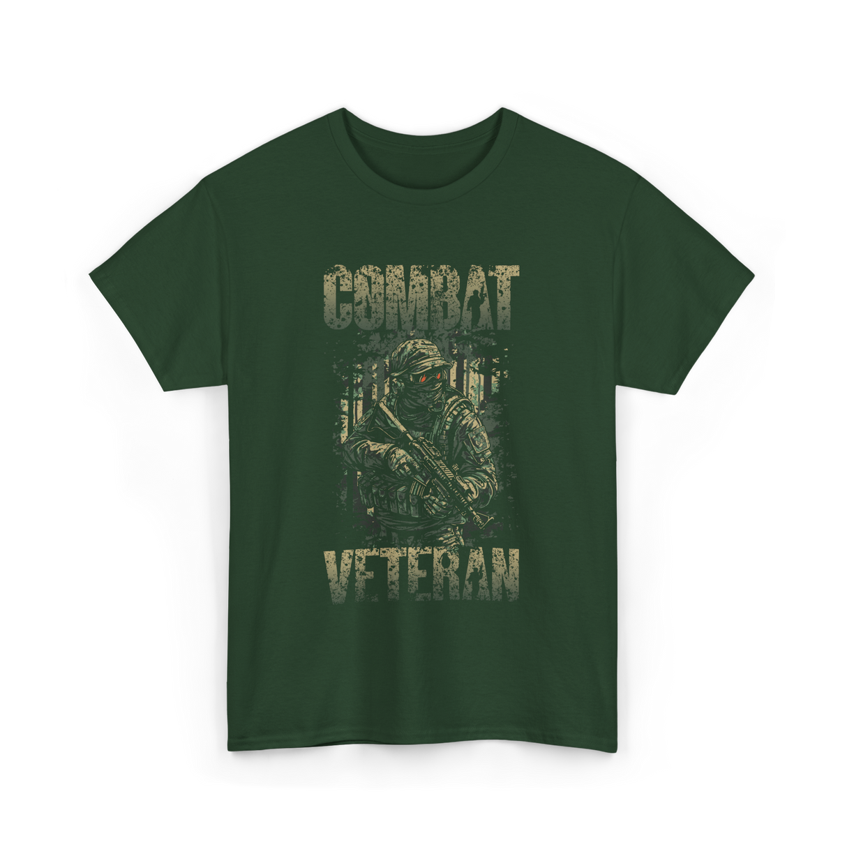 Combat Veteran T-Shirt - Forest Green