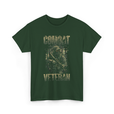 Combat Veteran T-Shirt - Forest Green