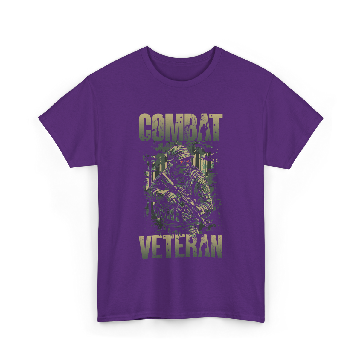 Combat Veteran T-Shirt - Purple