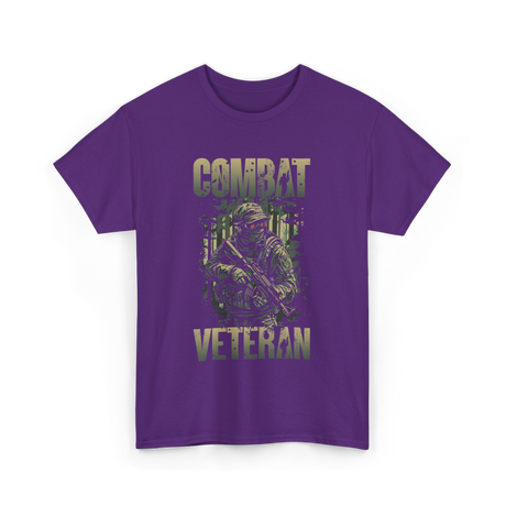 Combat Veteran T-Shirt - Purple