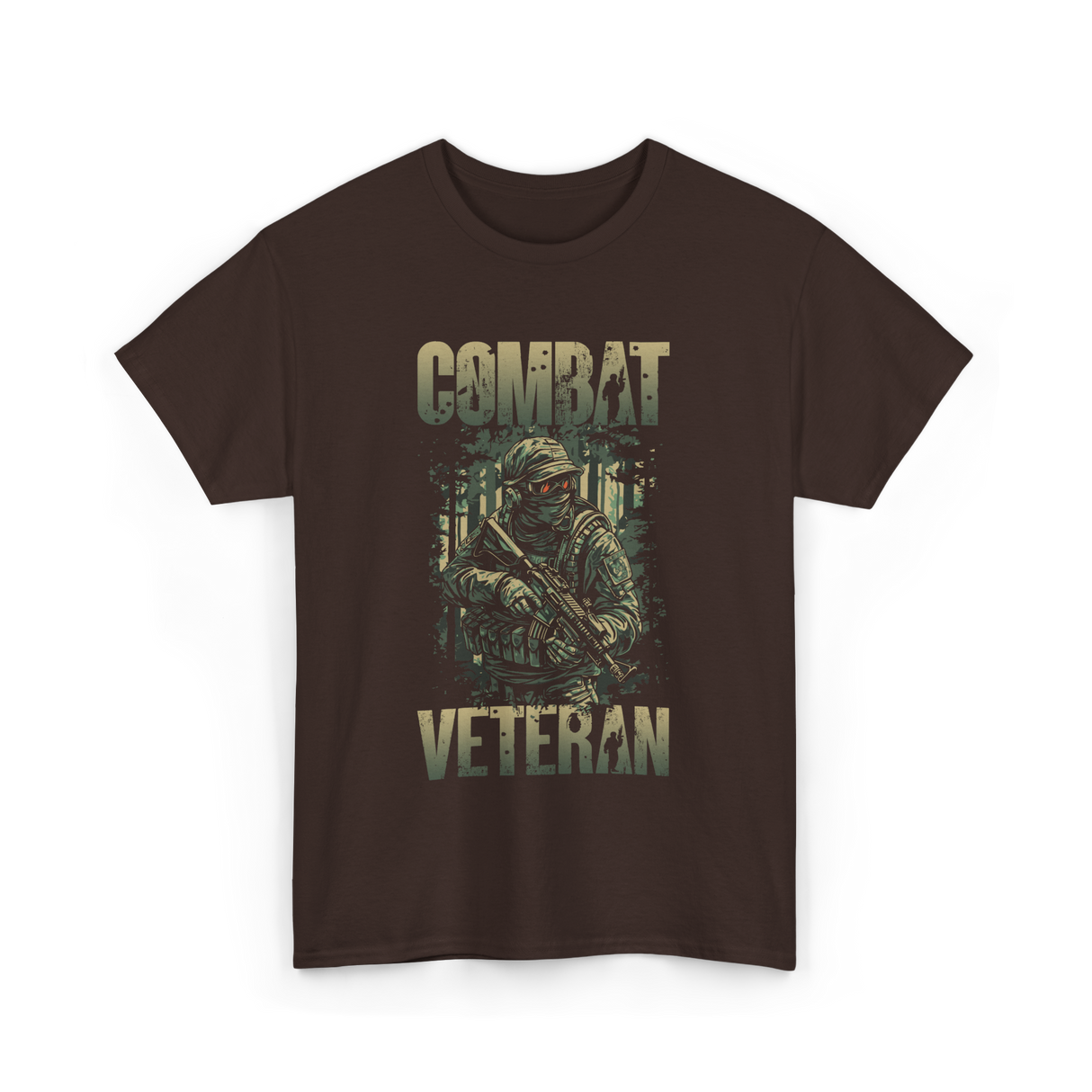 Combat Veteran T-Shirt - Dark Chocolate